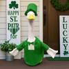St. Patrick's Day Clover Porch Goose Clothing Set for Party Courtyard