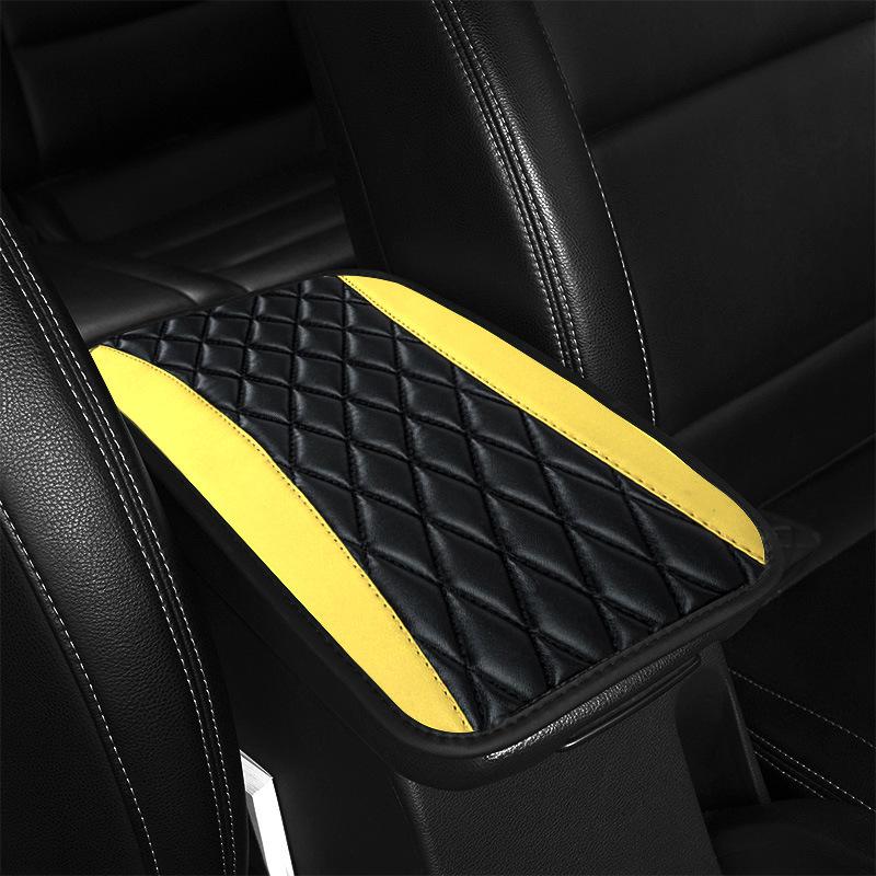 Universal Car Armrest Cover with Storage Bag – SUV/Sedan Console Protector