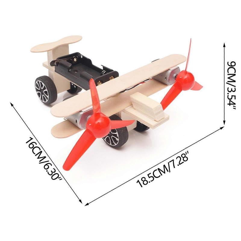 Puzzle Science Experiment Handicraft Technology Electric Taxi Aircraft Educational Equipment Material Package Toy Playsets