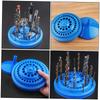 100 Hole 1-13mm Drill Storage Box Nail Drill Bits Storage Case Drill Case Rotating Tray Drill Bits Storage Bin Hardware Brackets