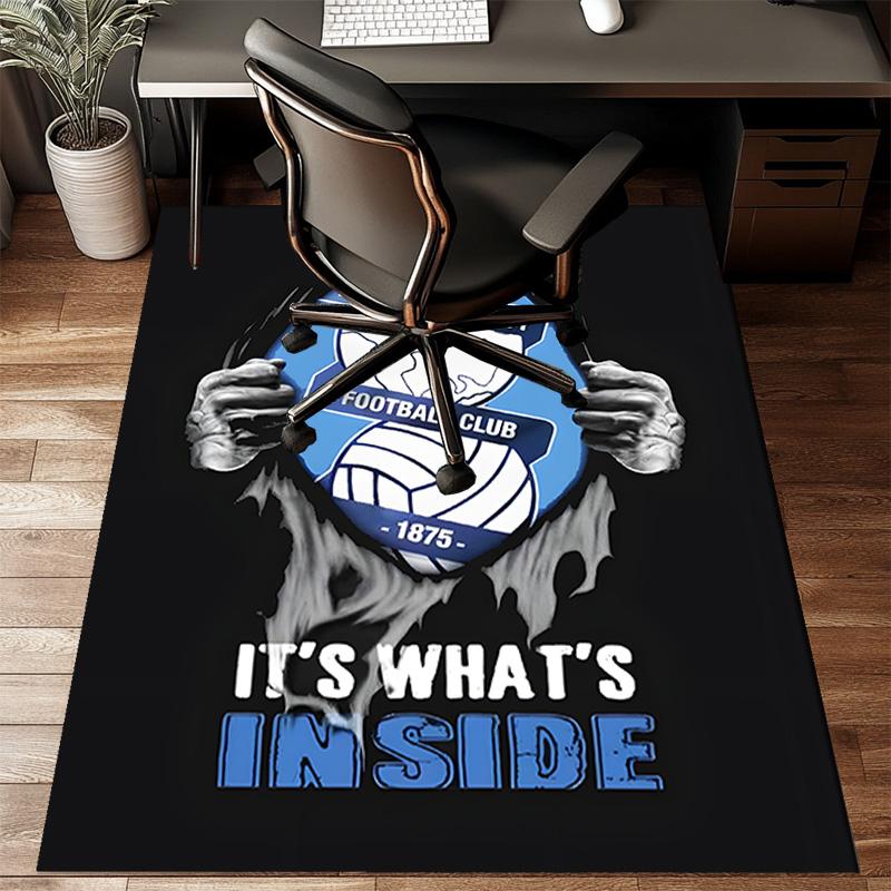 Birming-ham Football Club Printed Office Carpet Chair Cushion Entryway Rug, Rugs for Living Room, Bedroom Christmas gifts