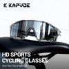 Kapvoe 3lens Cycling Glasses for Men MTB Sunglasses Mountain Bike Bicycle Eyewear Women Sports Goggles Road Speed Skating