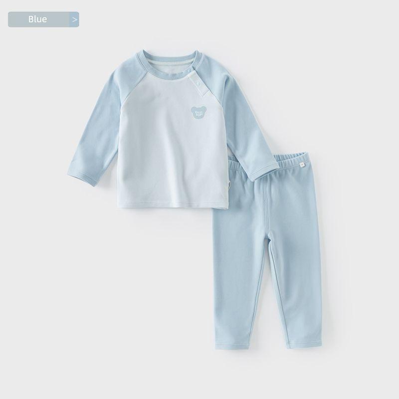 David Bella Girls  Underwear Set Antibacterial Spring Boys  Thermal Underwear Meiyabi Baby Pajamas and Sleep Pants