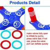 Water Party Sport Swimming Inflatable Ring Toss Game Floating Pool Toys Accessories for Kids Adult Beach Supplies with 4 Loops