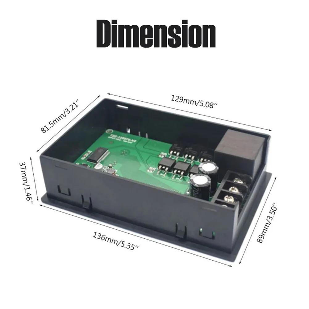בקר מהירות מנוע PWM דיגיטלי מתקדם למנועי DC טווח מתח כניסה של 10-55V עם פונקציונליות קדימה ואחורה