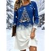 Women Long Sleeve Mini Dress Casual Slim Party Dress