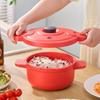 Microwave Pressure Cooker Multi-Function Pressure Cooking Pot Multifunctional 2.3L Quick Cooking Tool Cooker For Dorm Workplace
