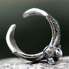 Neues Design Edelstahl Fledermaus Ring Detailliert Punk Biker Tier Schmuck Hohe Qualität Geschenk Zubehör für Geschenk Kostenloser Versand