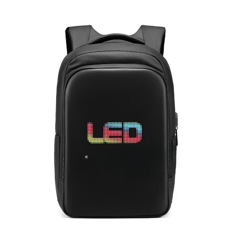 תרמיל תצוגת LED נסיעות עסקים 15.6 אינץ' תרמיל למחשב נייד גברים DIY תרמיל חכם בית ספר תרמיל מולטימדיה אישה