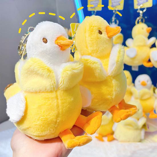 Portachiavi a Forma di Anatra, Scultura Creativa E Divertente per Tavolo E
