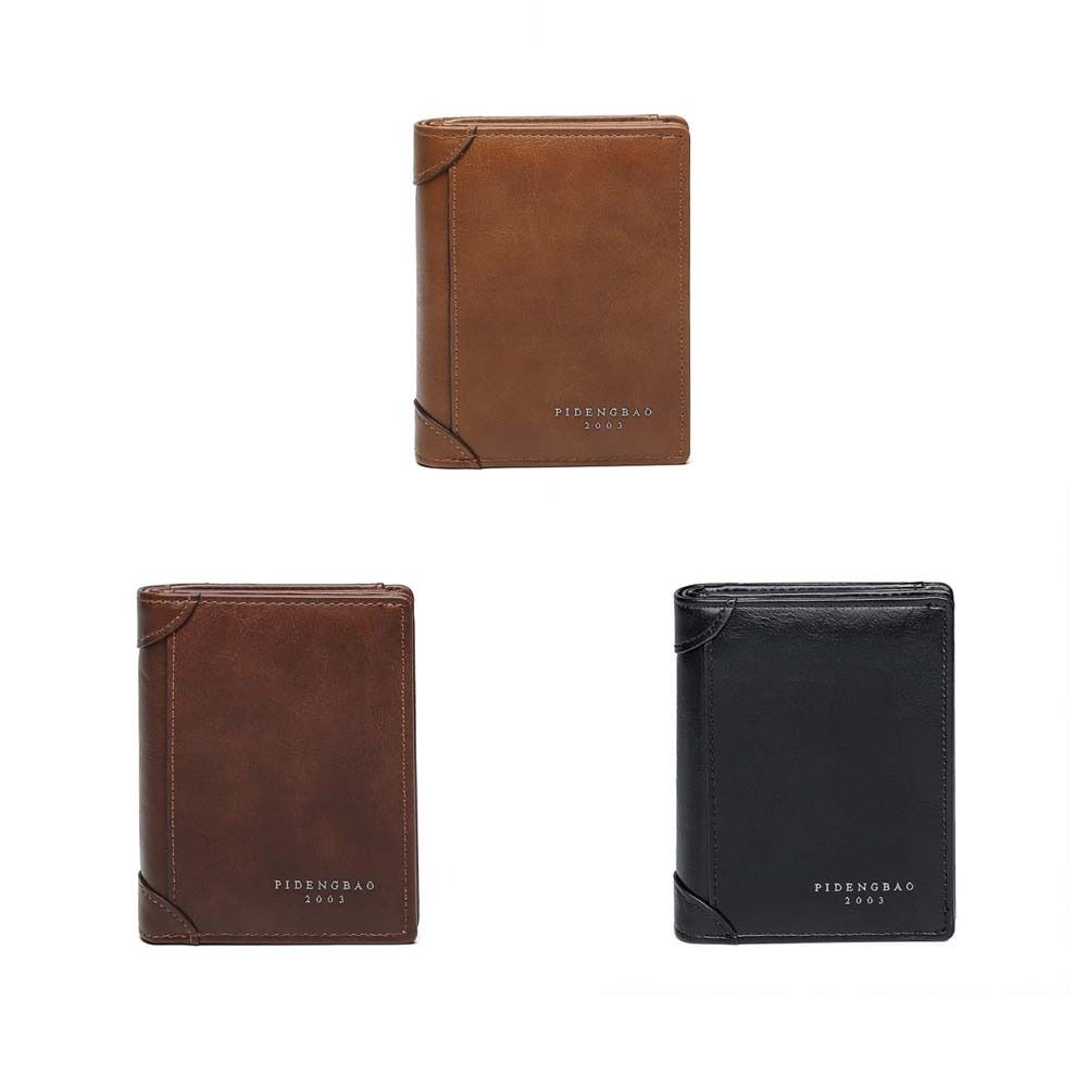 ID Credit Card Men Clutch Bag Short Card Holder Casual Coin Purse Travel