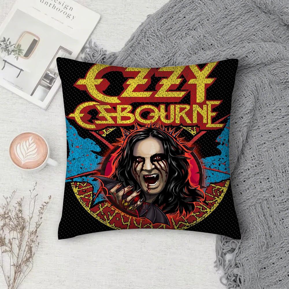Ozzy Osbourne Retro Personality Pillow Case Cover Square Sofa With For Pattern Comfortable Cushionsuitable Of Room