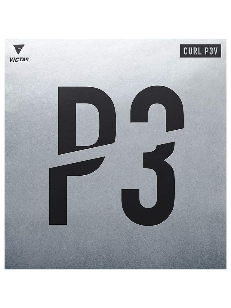 VICTAS Table Tennis High Grain Curl Red Rubber, Rubber, P3V, (0040), 1.0220020