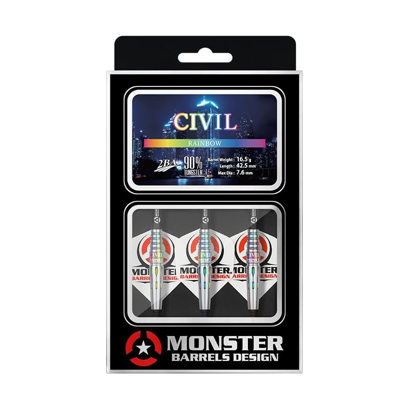Monster Darts Civil Rainbow Tungsten 16.5g 90% (CIVIL RAINBOW)