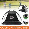 Negru Antrenament Golf Adis Cușcă de Lovit Golf Pliabilă Grădină Pajiște Plasă de Antrenament Golf Sport Echipament de Exerciții Golf