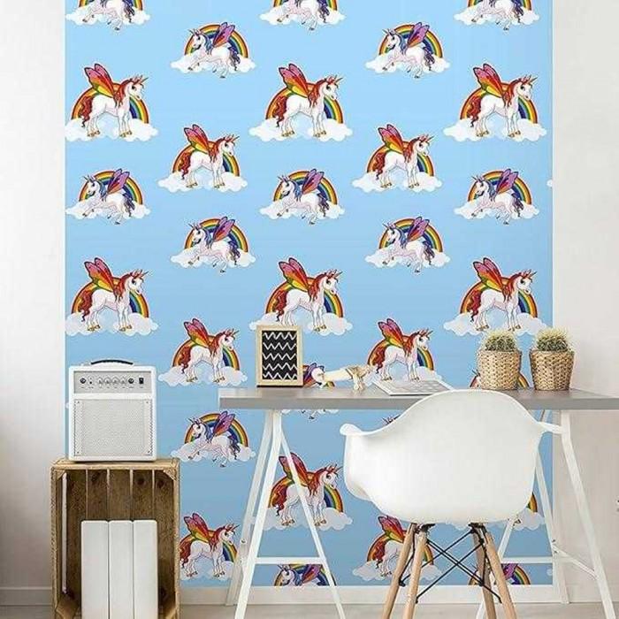 K Collection Unicorn And Rainbow Wallpaper