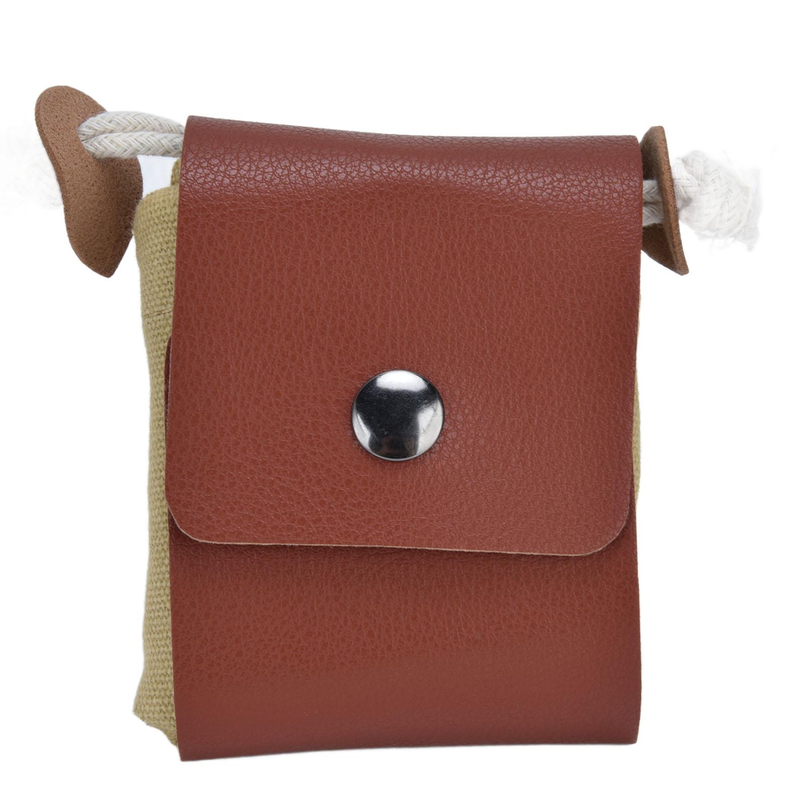 

Foraging Pouch PU Leather Fruit Picking Storage Bag Waist Hanging Tool Bag for Outdoor Camping