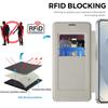 For Samsung Galaxy S26 Magnetic Case RFID Blocking Card Holder Leather Phone Cover with Lens Film