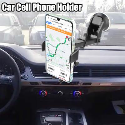 Soporte para teléfono móvil de 4-6,7 pulgadas con ventosa, soporte para teléfono de coche, rotación de 360 grados, extensible, montaje en parabrisas y salpicadero, soporte para navegación GPS