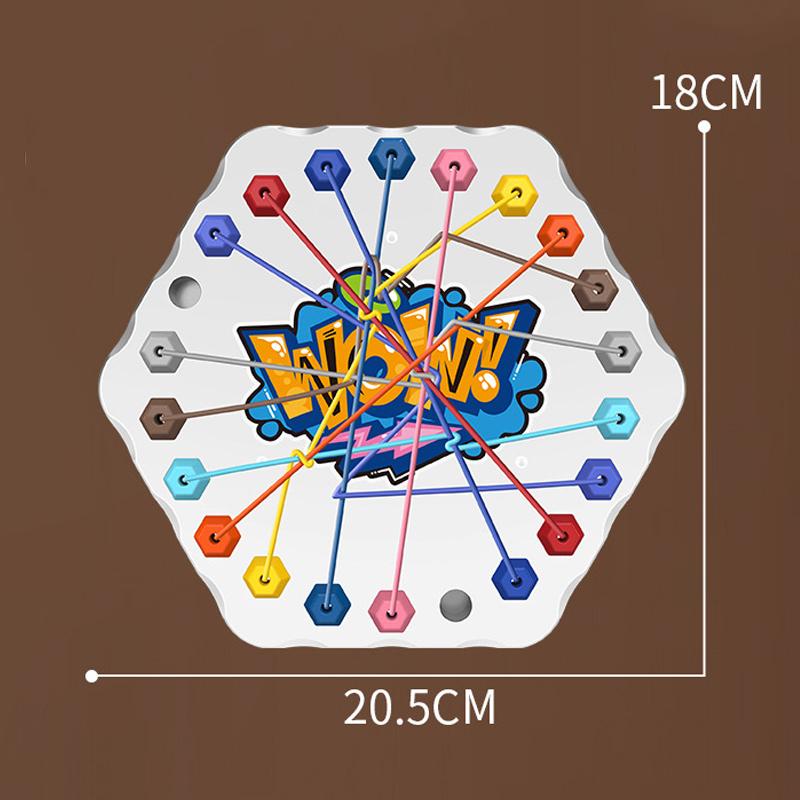 Kids Rope Knots Puzzle Board Game Color Line Twisted Connected Ropes Logic Thinking Table Game Parent Child Interactive Toy