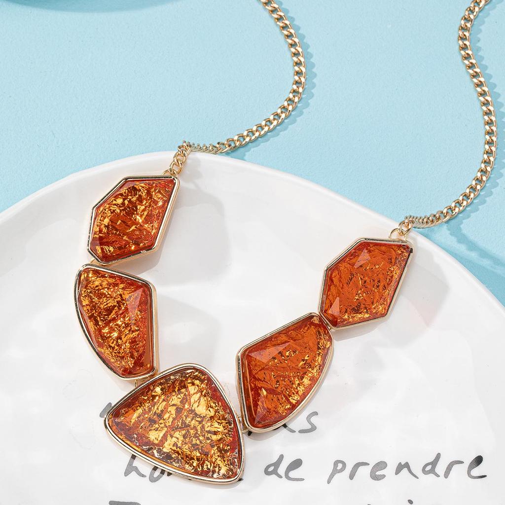 Retro Resin Necklace for Women