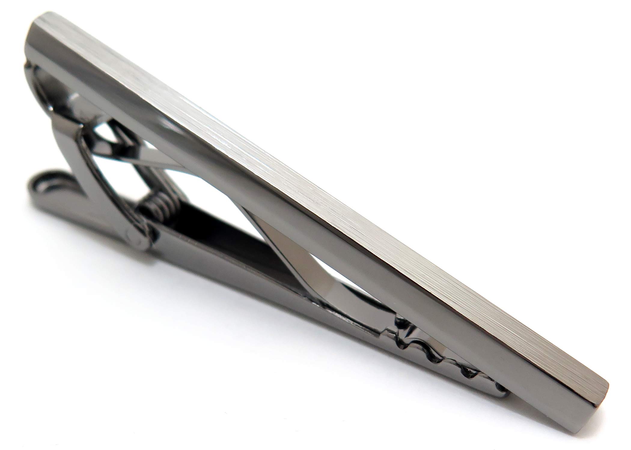 

TATEOSSIAN Brushed Classic Tie Bar (Gunmetal) (Tie Pin/Tie Clip) сірий колір