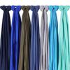Muslim Plain Cotton Jersey Hijab Scarf Solid Color With Good Stitch Stretchy Soft Turban Head Wraps Shawl Foulard Femme