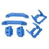 RC 1 18 Bumper Replacement Aluminum Alloy RC Front Rear Bumpers Plates Upgrade Parts for Traxxas Latrax Teton 1 18 Blue