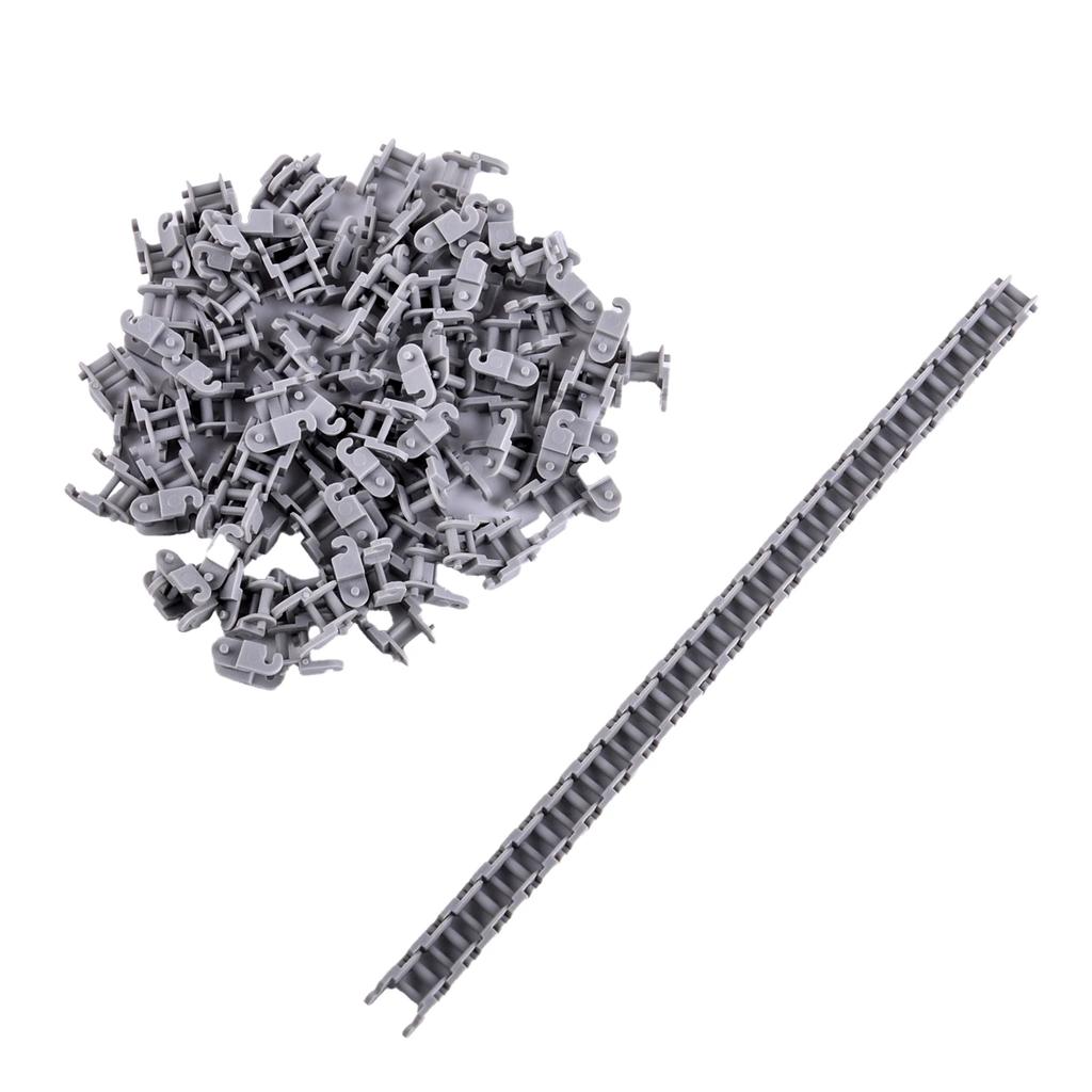 Gray/Black Small Chain Link Technology Bricks Parts Gear Chain Crawler 3711 3649 Assembly MOC Building Blocks Toys Accessories