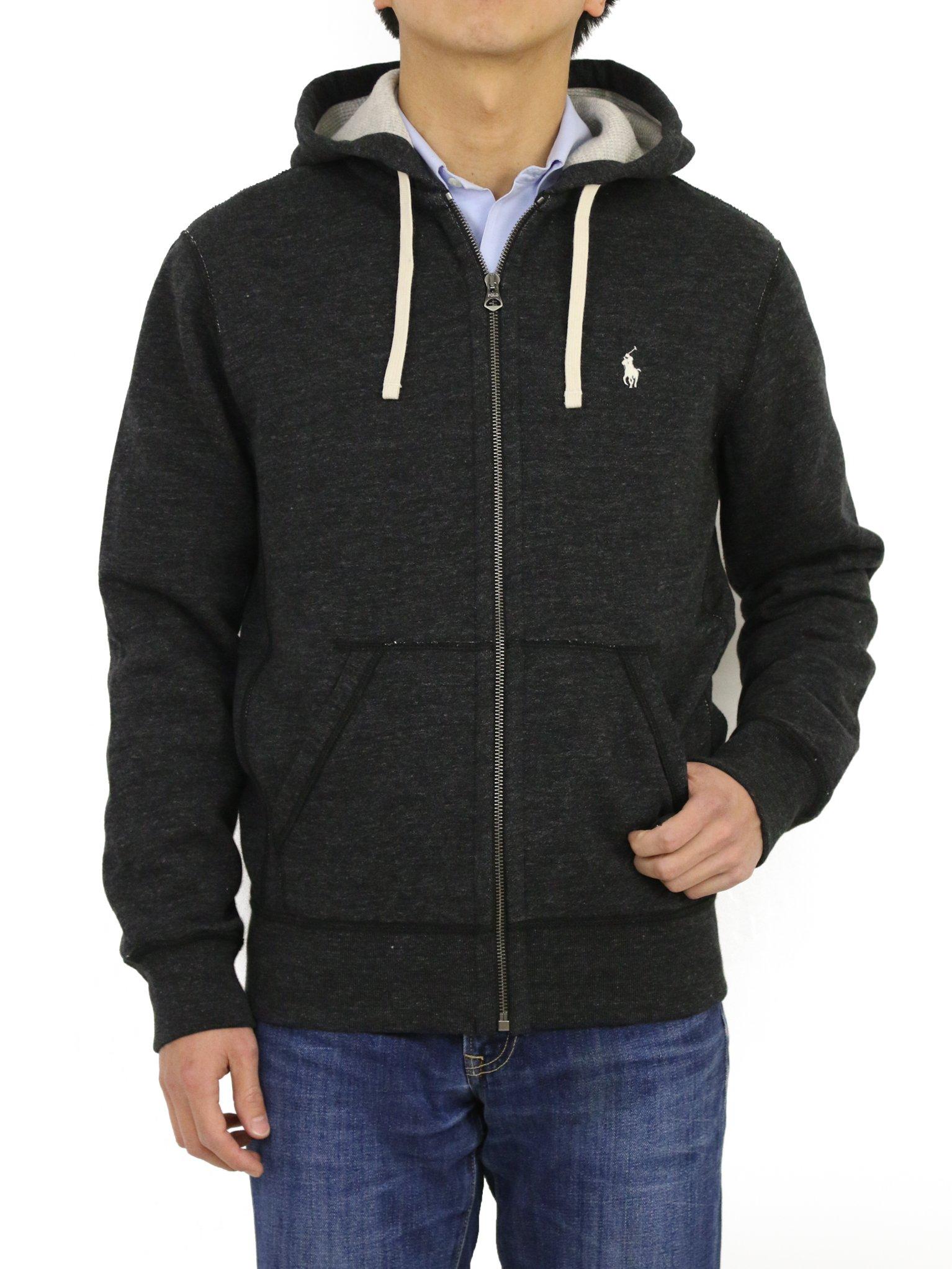 

Polo Ralph Lauren Size 0102635 Men s Zip-Up Hoodie, Small, Black/White, [Used] чёрный