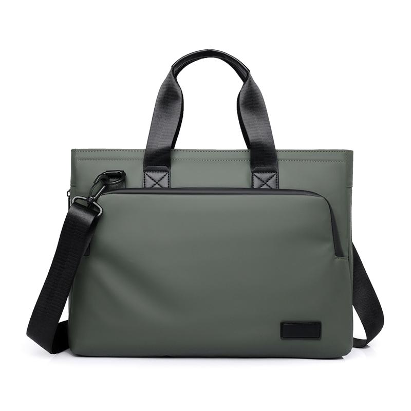 Men's Business Briefcase Large Capacity Expandable Computer Bag Shoulder Crossbody Handbag