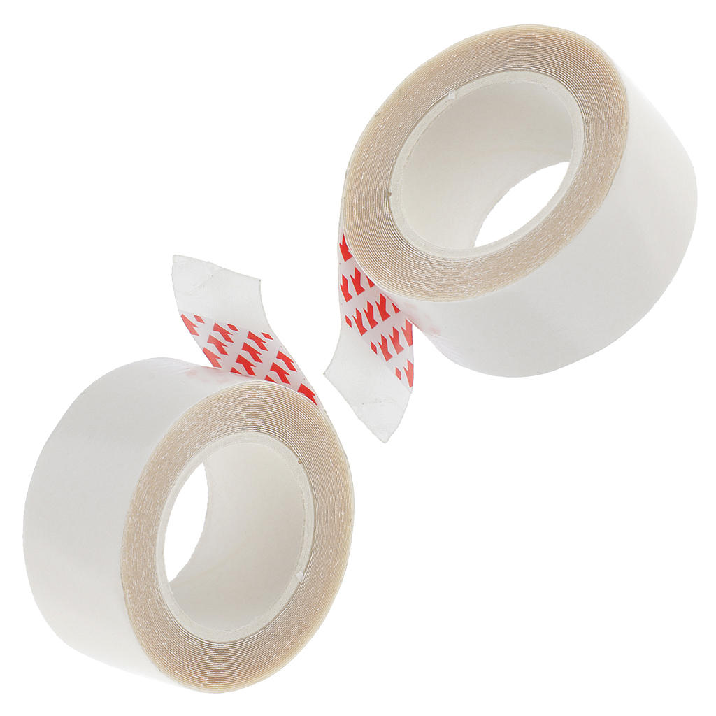 2x Dual Sided Tape Roll For Hair Extensions Hairpiece Toupee Skin Weft 300cm