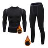 Men's High-Elastic Quick-Dry Sports Tights with Velvet Warmth