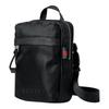 Gucci Tonal logo, red and green webbing details, nylon chest bag, mini, men's black