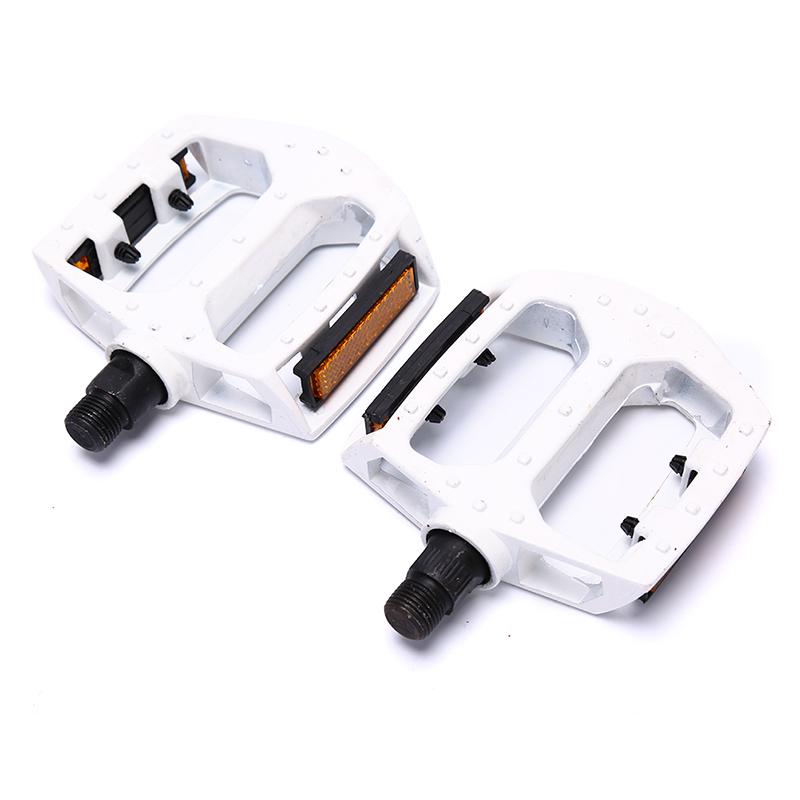 Bicycle Pedals Mountain Bicycle Aluminum Alloy Footrest Cycling Flat Pedals белый