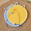 Portable Round Cat Scratcher Woven Cotton Rope Pet Rest Mat Durable and Scratch Resistant with Ball Cat Toys Kitten Supplies