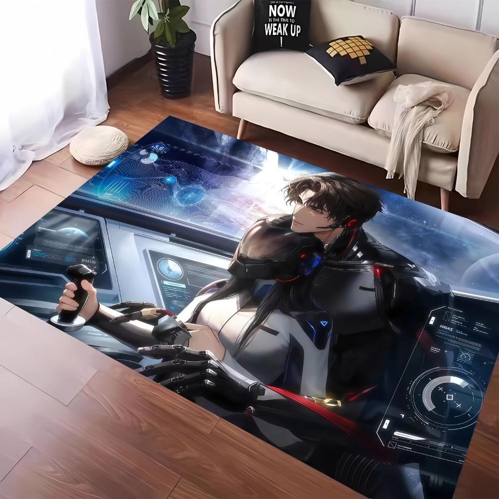 1pc Carpet Game Anime Characters Print for Home Living Room Bedroom Decor Non-slip Rug Floor Mat Comfortable Carpet for Fan Gift