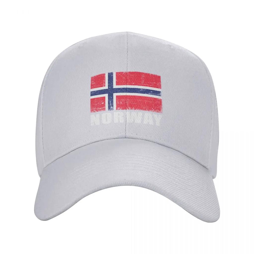 Personalizovaná baseballová čepice s vlajkou Norska Hip Hop Unisex Dámská Nastavitelná Táta Kšiltovka Jarní Snapback Čepice