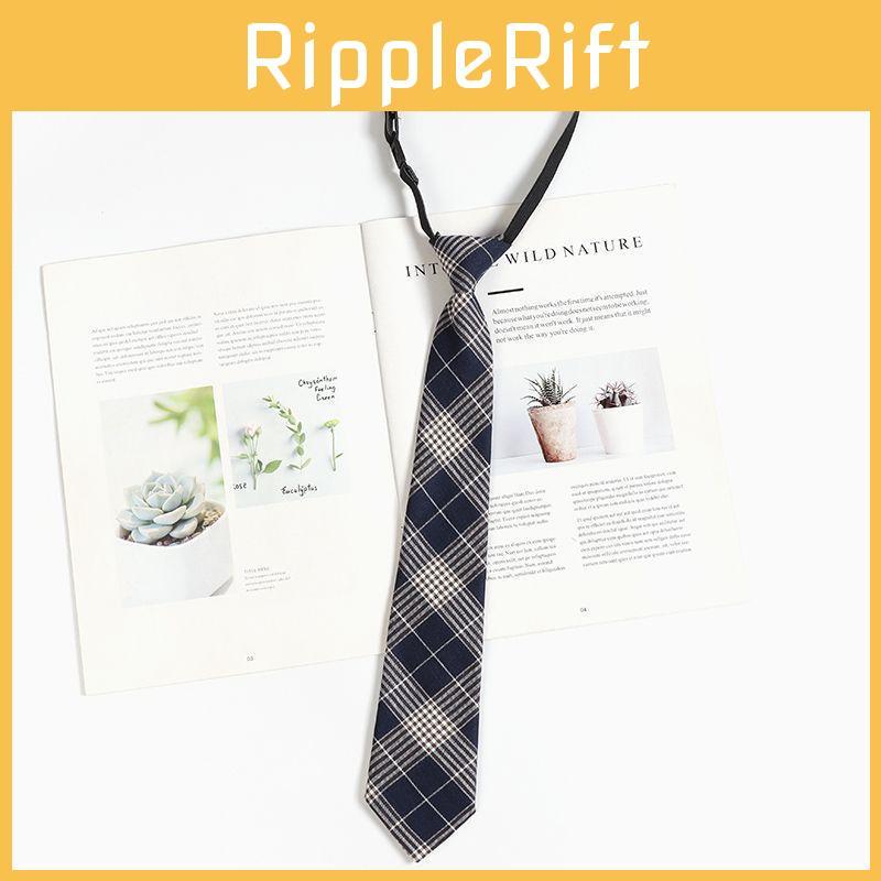 Kids Tie With Striped Badge Pattern For School Uniforms And Casual Wear