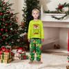 Ebeveyn-Çocuk Noel Baskılı Ev Takımı Uzun Kollu Üst Ve Pantolon