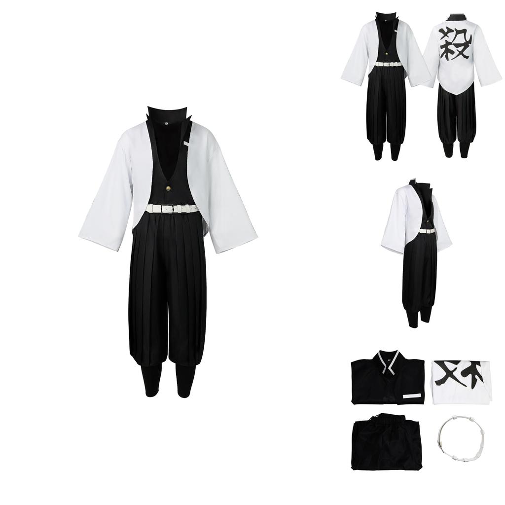 Halloween Demon Slayer Shinazugawa Sanemi Role Playing Costume Set For Anime Fans