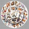 50 Ink Wash Horse Graffiti Stickers: Cross-border Watercolor Animal Decor for Phone Cases & Water Cups