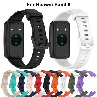 Wrist Strap For Huawei Band 8 Bracelet Sport Soft Silicone Watchband For Huawei Band8 Replacement Correa Smartwatch Accessories