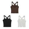 Hollow Lace Corset U-neck Lace Suspender Vest Elegant Ruffled Lace Camisole  Ladies