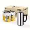 Atlas Stainless Steel Beer Mug, 700ml, Set of 10, Vacuum Insulated, for Hot and Cold Drinks, Beer,