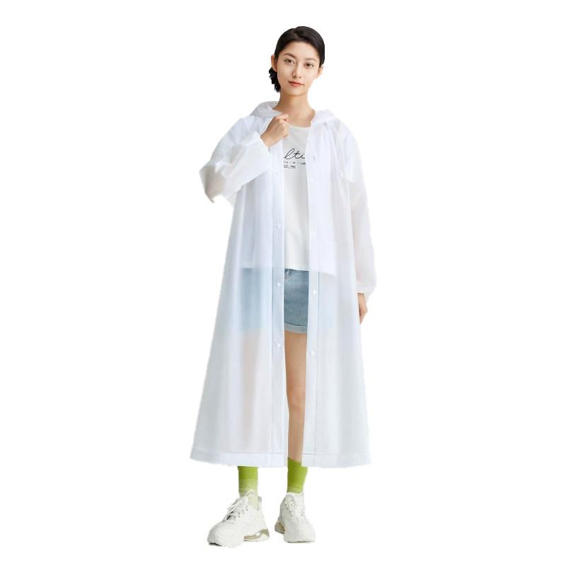 1PC Long Raincoat Unisex Adult For Tourism Hiking Non Disposable Thickened Rain Gear Waterproof Outdoor Travel Universal