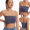 Women's Strapless Push-Up Bandeau Bra - Large Anti-Slip, Wireless Design
