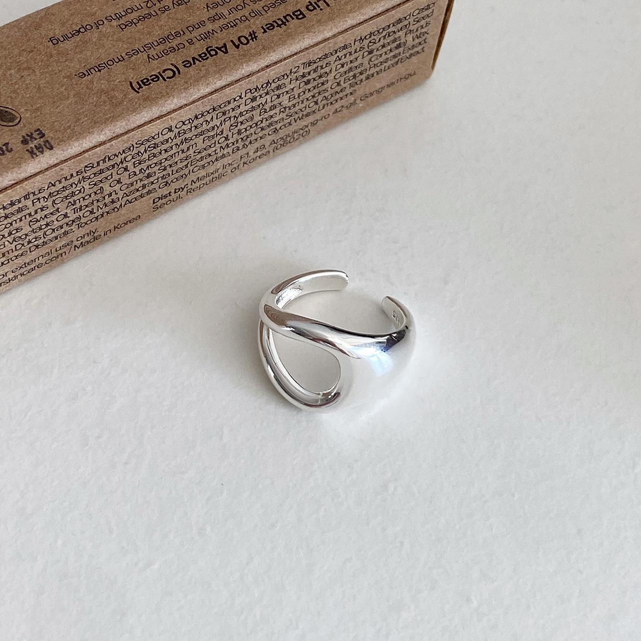 Women’s Fashion Adjustable Geometric Water Drop Ring Open Adjustable