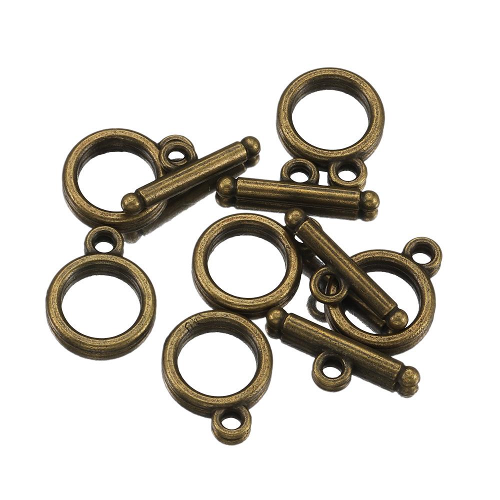 

10Sets OT Toggle End Clasps Closure Fastener Buckle Connectors for DIY Necklace Bracelet Jewelry Making Supplies Accessories 10sets