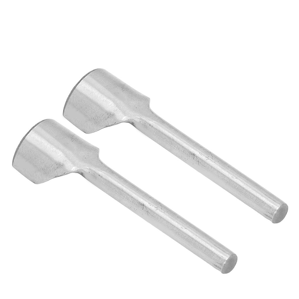 2 st Halvrund Läderskärare Verktygsstål Stans Hantverksverktyg Set Kit för Bältesrem 25 mm